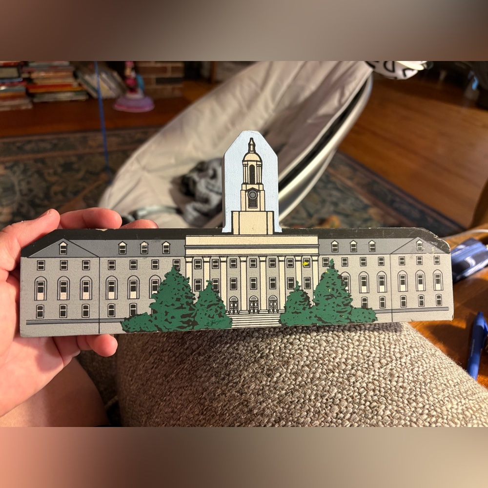 Cat's Meow Village Penn State Old Main University Park PA Wooden Decor